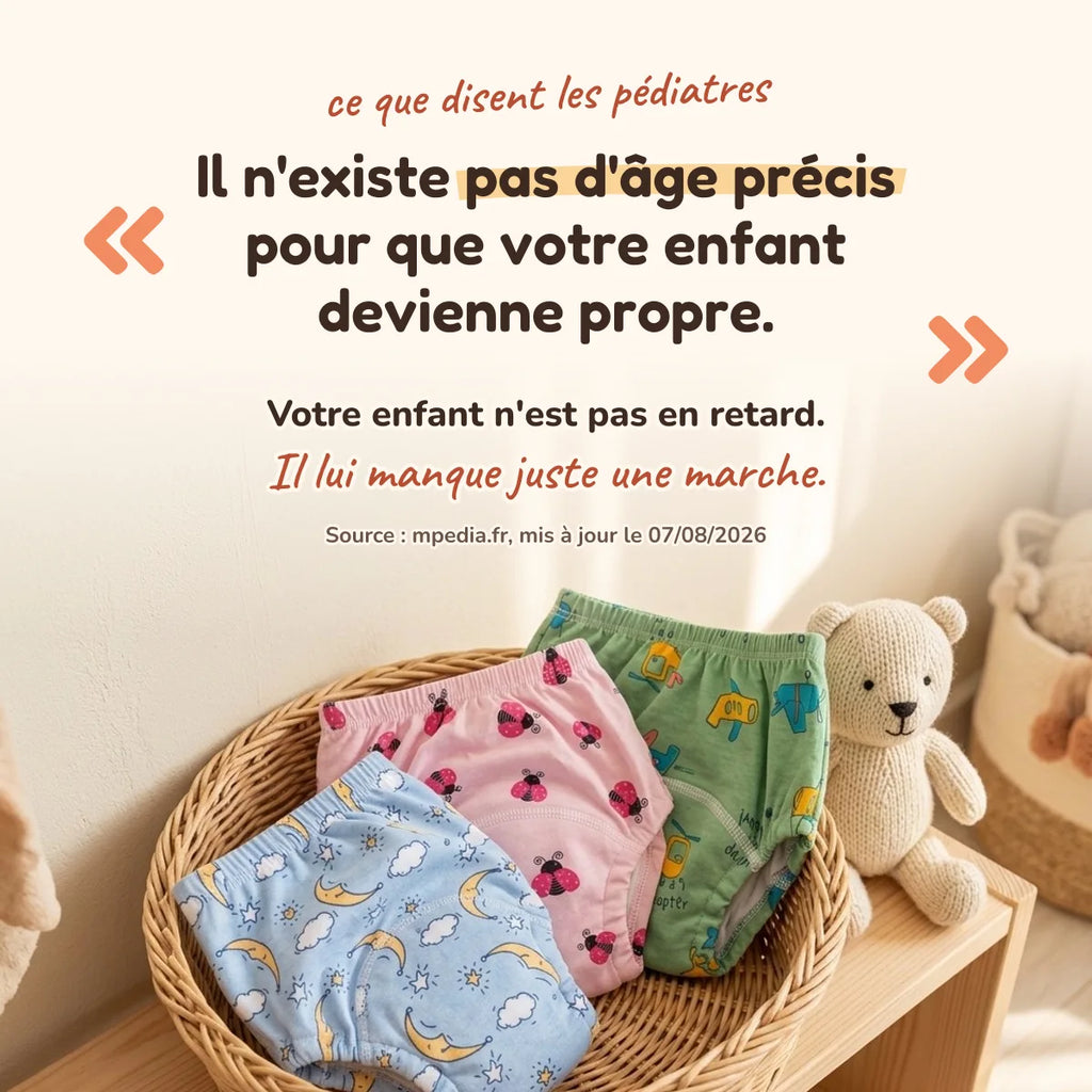 Le repère des pédiatres : il n'existe pas d'âge précis pour être propre