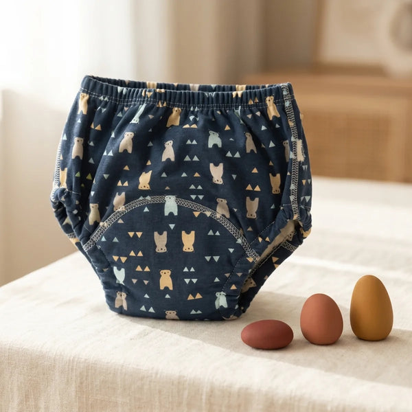 Culotte d'apprentissage lavable motif oursons
